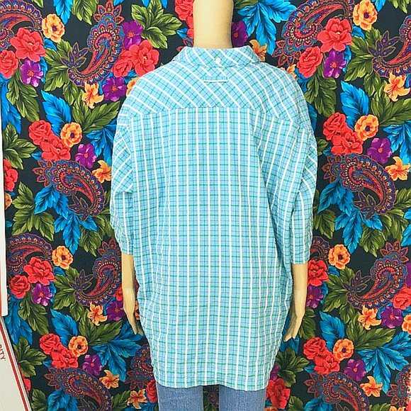 MEN'S DEF JAM SHIRT CHEST POCKET TSHIRT XL BUTTON DOWN COLLAR PLAID HIPHOP RAP - Picture 3 of 7